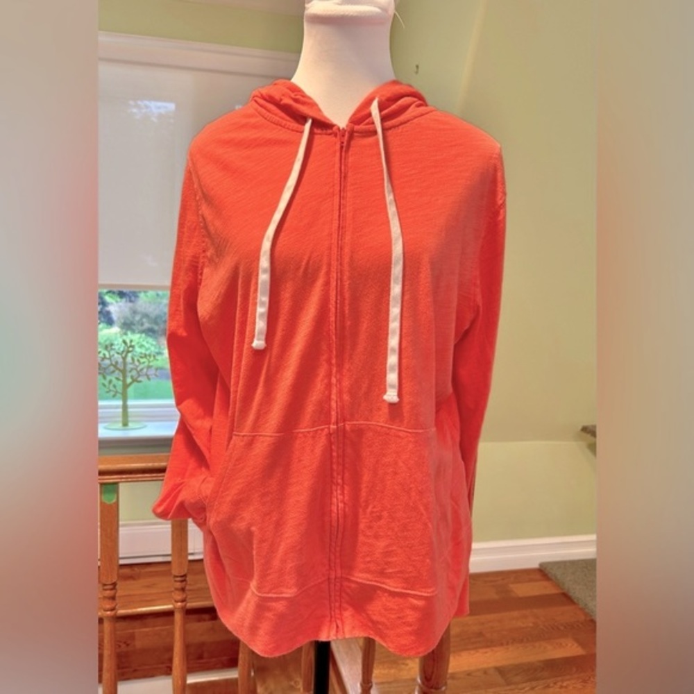 Old Navy Coral Full Zip Hoodie Size XL 🪸
